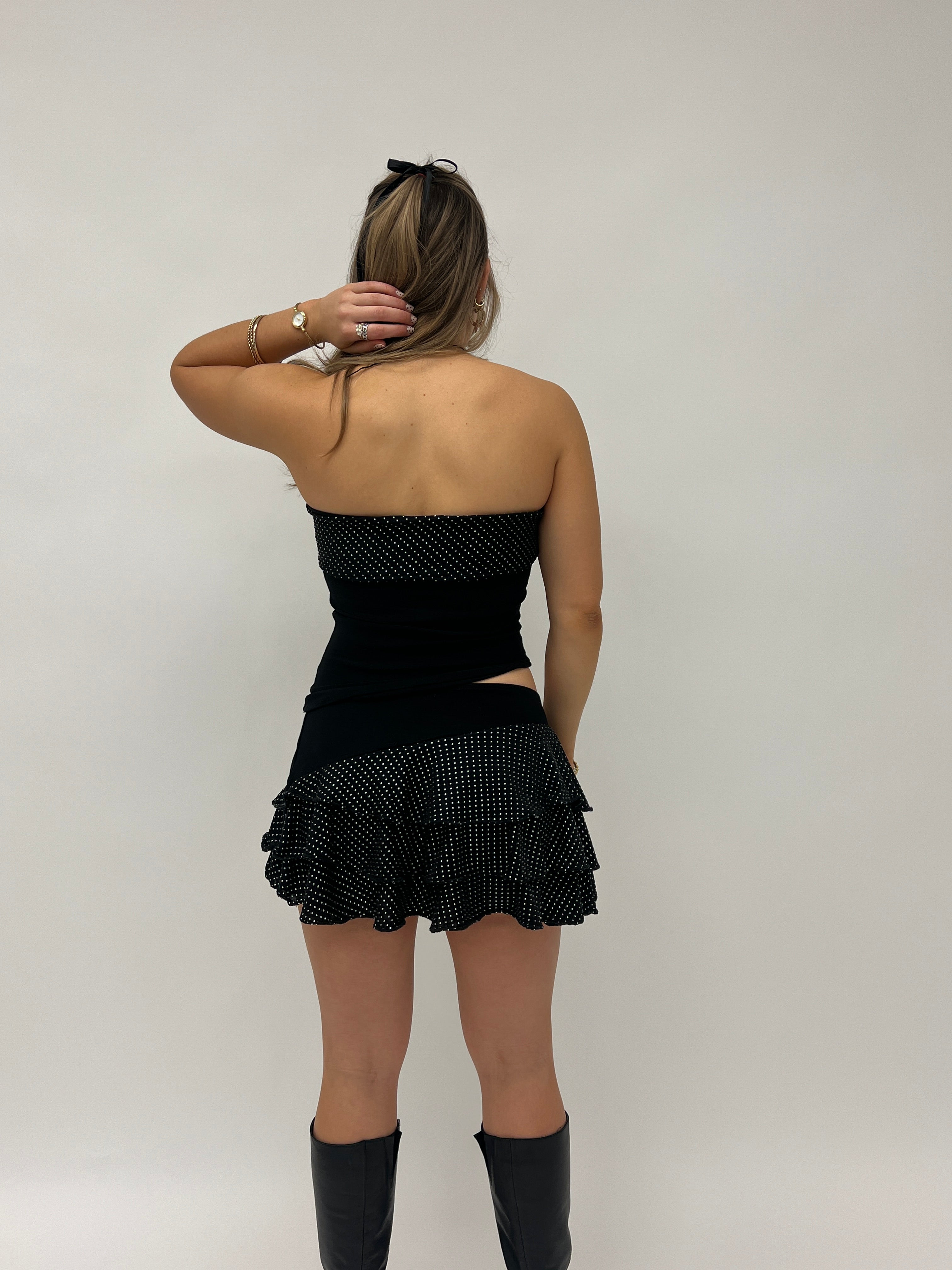 Silver Belle Mini Skirt