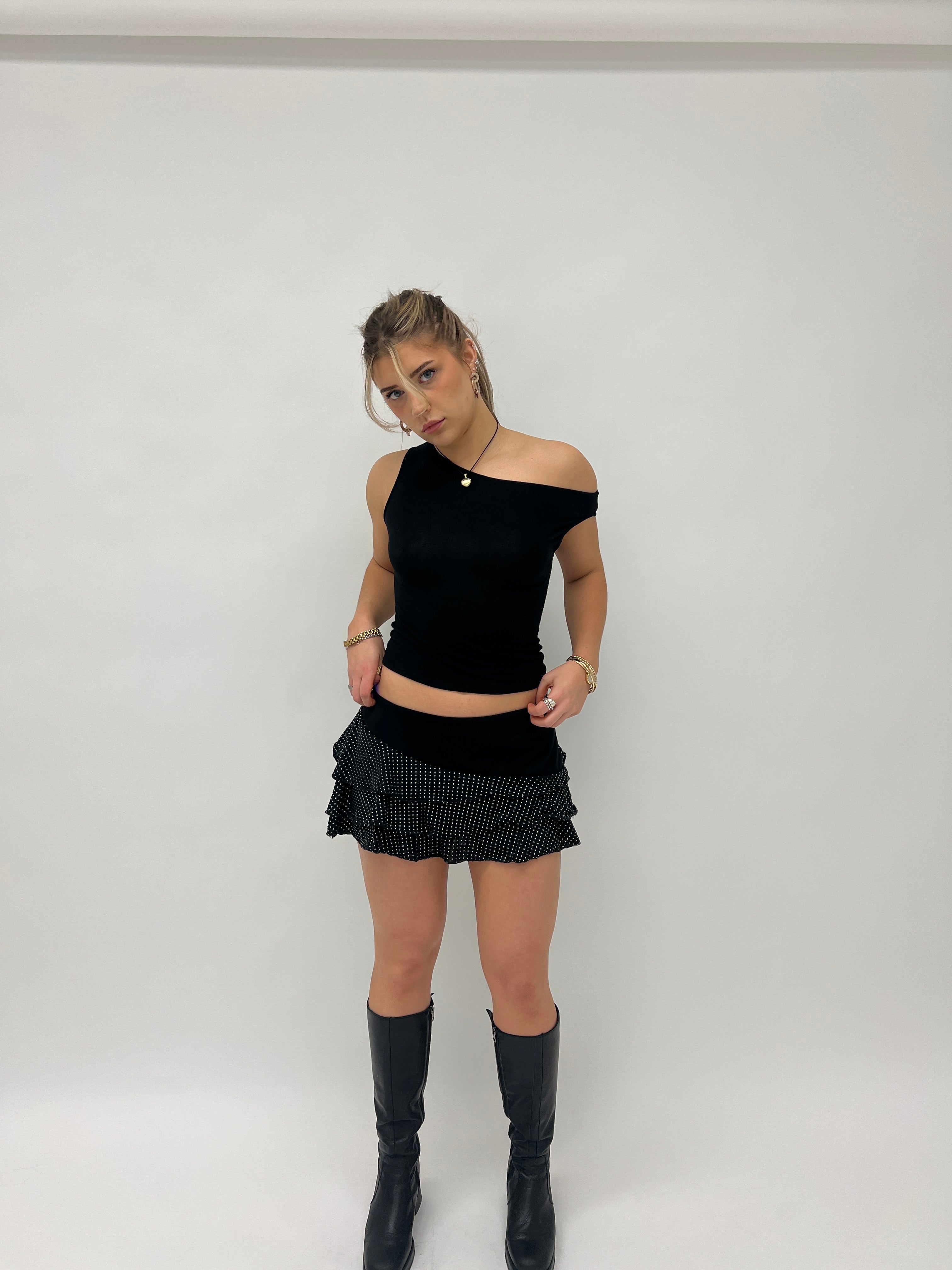 Silver Belle Mini Skirt