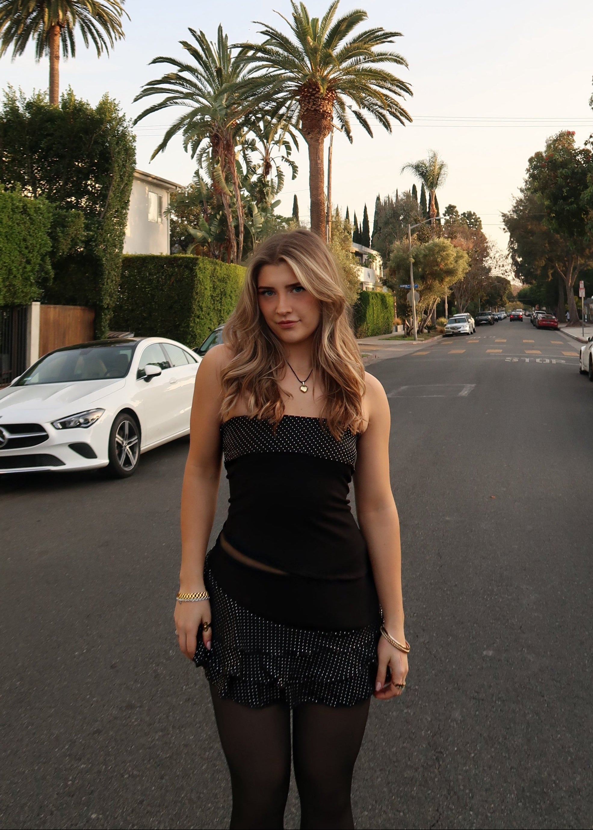 Silver Belle Mini Skirt