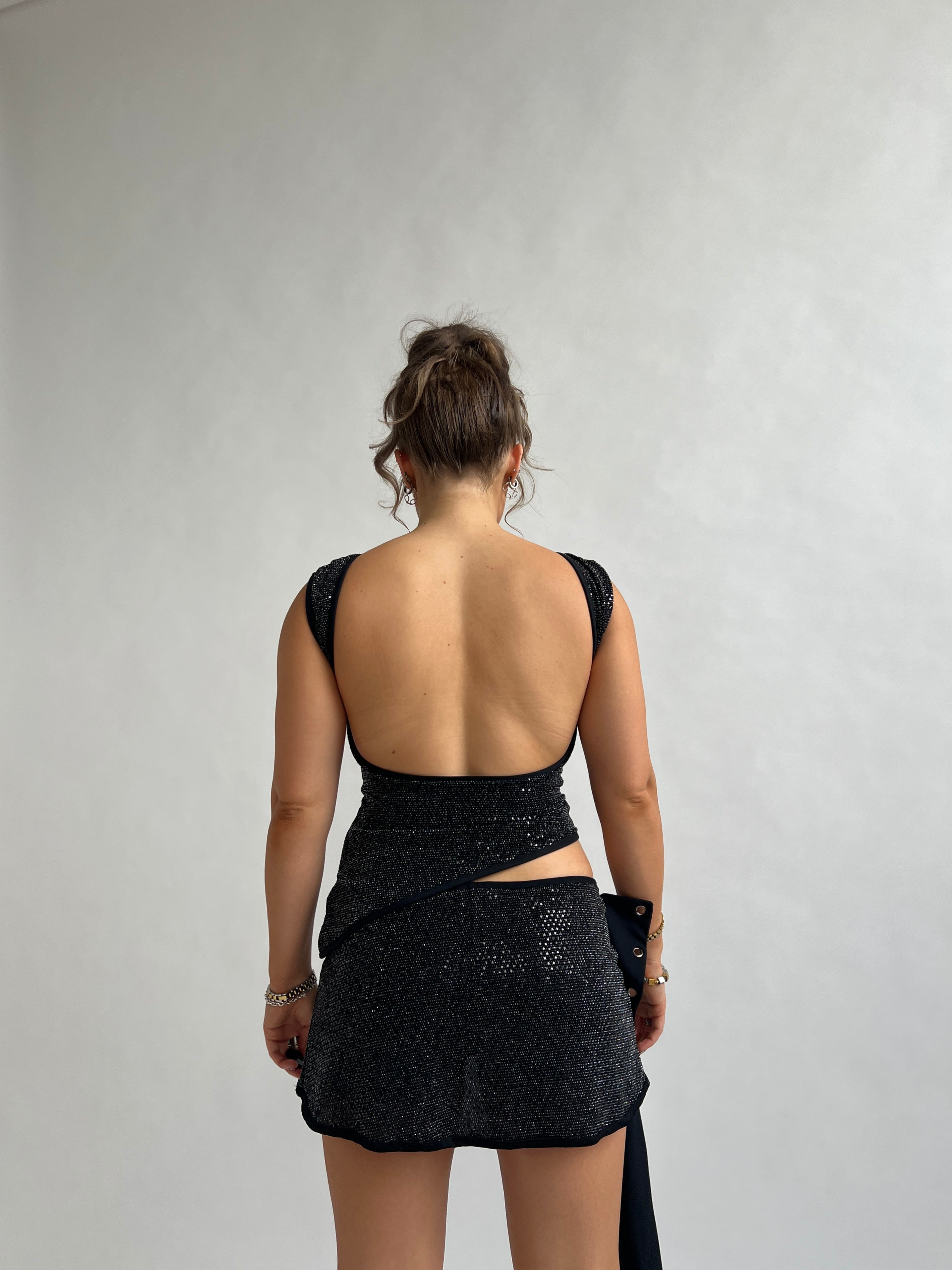 Stardust Bow Mini Skirt